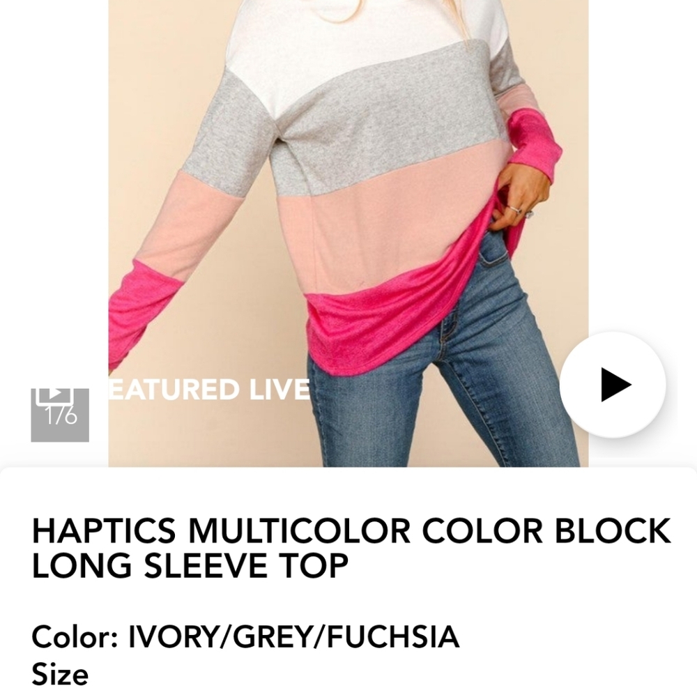 Haptics hacci Color Block Sweater - Picture 8 of 8